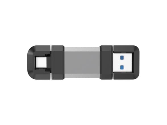SILICON POWER Mobile C51 - USB-flashstasjon - 128 GB - USB 3.0 / USB-C - sølv