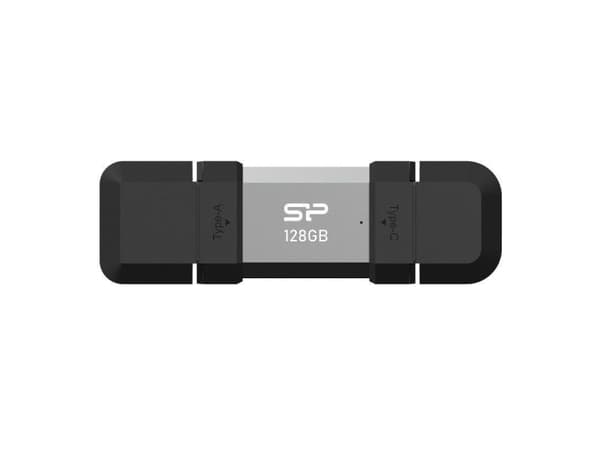 SILICON POWER Mobile C51 - USB-flashstasjon - 128 GB - USB 3.0 / USB-C - sølv