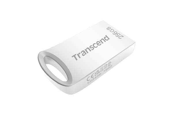 Transcend JetFlash 710 - USB-flashstasjon - 256 GB - USB 3.1 Gen 1 - sølv