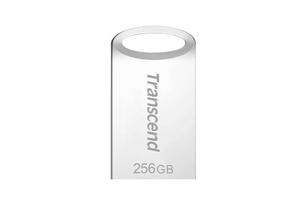 Transcend JetFlash 710 - USB-flashstasjon - 256 GB - USB 3.1 Gen 1 - sølv