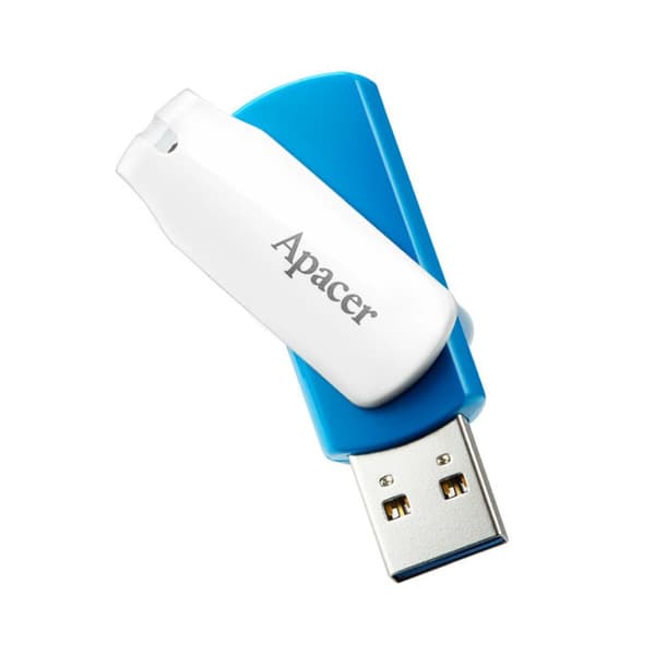 USB-stik Apacer AH357 64 GB Blå, Hvid