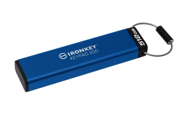 Kingston IronKey Keypad 200 - USB-muistitikku - krypteret - 512 GB - USB 3.2 Gen 1