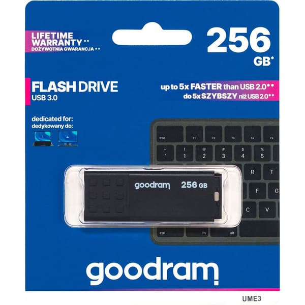 Goodram Ume3 Usb 3.0 256gb Muistitikku Hopeinen