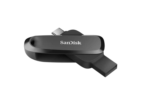 SanDisk SDDDC6-256G-G46, 256 GB, USB Type-C, 3.2 Gen 1 (3.1 Gen 1), 100 MB/s, Swivel, Black