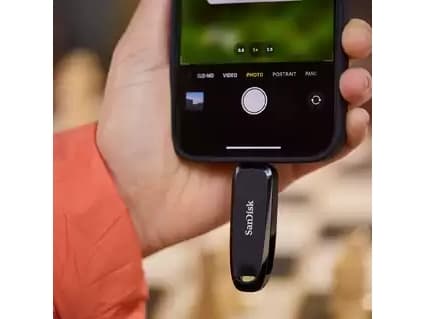 SanDisk Phone - USB flash-enhet - 32 GB - USB 3.2 Gen 1 / USB-C - svart