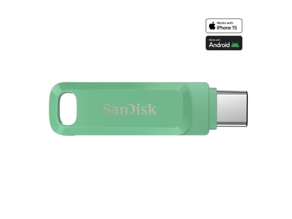 SanDisk Ultra Dual Drive Go - USB flash-enhet - 1 TB - USB 3.1 Gen 1 / USB-C - absinthe green