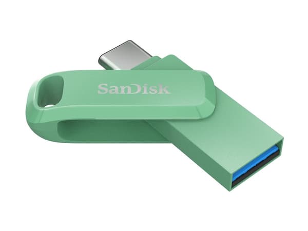 SanDisk Ultra Dual Drive Go - USB flash-enhet - 1 TB - USB 3.1 Gen 1 / USB-C - absinthe green