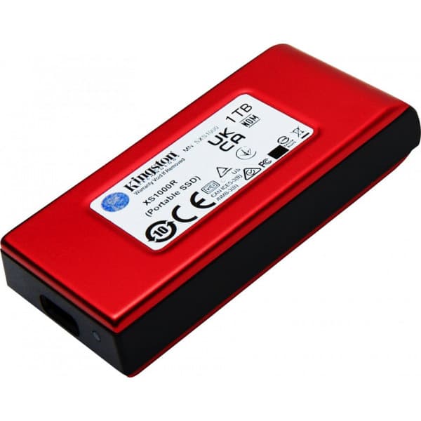 Kingston XS1000 ekstern SSD, 1 TB, rød