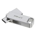 Miniatyrbild 1 av 3: OTG-nyckel - PNY - USB 3.2 - 64GB - Silvermetall - USB C &amp; USB A