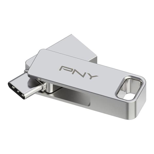 OTG-nyckel - PNY - USB 3.2 - 64GB - Silvermetall - USB C &amp; USB A