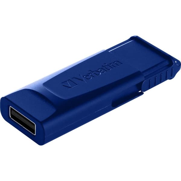 Verbatim Slider 32 GB USB 2.0 USB-minne - blå, röd (paket med 2)