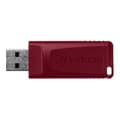 Miniatyrbild 1 av 3: Verbatim Slider 32 GB USB 2.0 USB-minne - blå, röd (paket med 2)