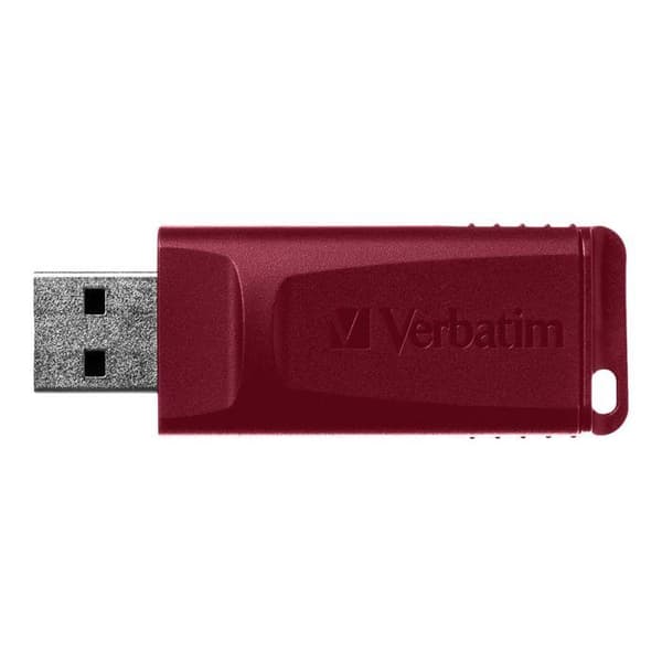 Verbatim Slider 32 GB USB 2.0 USB-minne - blå, röd (paket med 2) Blå, Röd