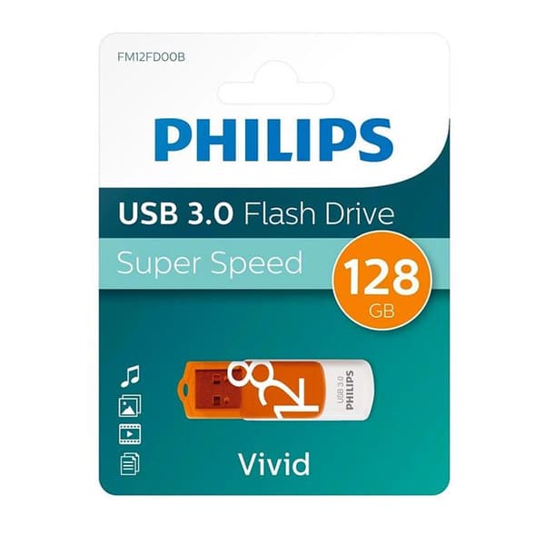 SHOP-STORY - FM128MP70B: Philips Vivid USB 3.0 Flash Drive Super Speed 128 GB bärbar lagring Hög överföringskapacitet