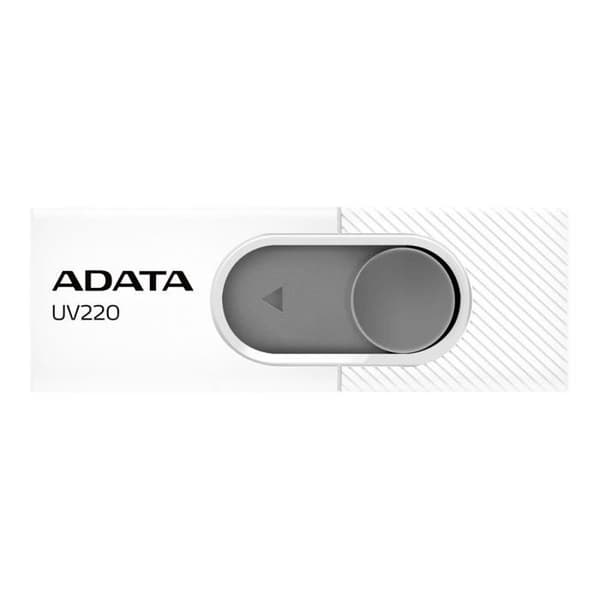 USB-nyckel - ADATA - UV220 - 32 GB - USB 2.0 - Vit-Grå Grå, Vit