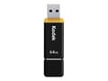 Miniatyrbild 1 av 5: Kodak K103 - USB flash-enhet - 64 GB - USB 3.0 - svart, gul