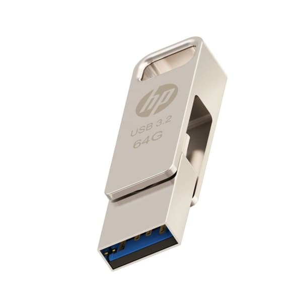 USB-tikku HP Teräs 64 GB Hopea