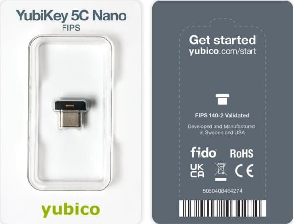Yubico YubiKey 5C Nano - USB-C-sikkerhetsnøkkel
