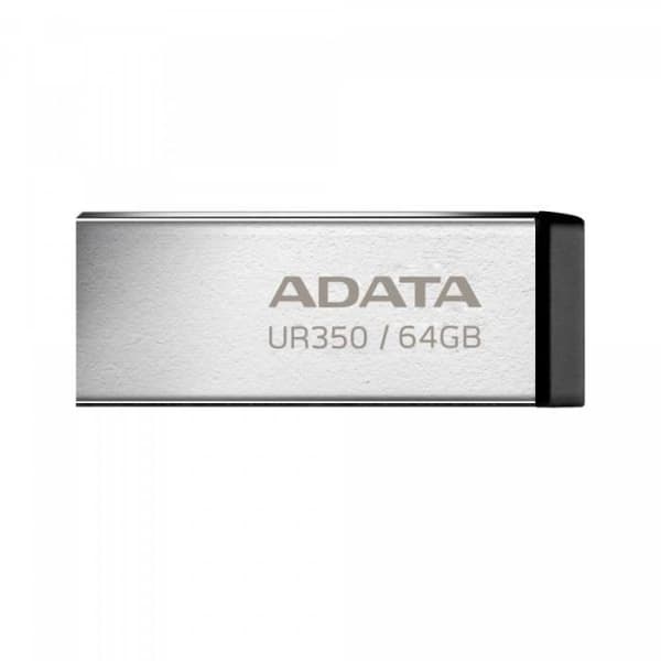 Adata Pendrive UR350 64GB USB3.2 Gen1 Metallsvart - 4711085945129 Svart