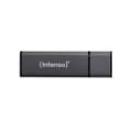 Miniatyrbild 1 av 3: USB-nyckel - INTENSO - Alu Line - 128 GB - USB 2.0 - Antracit