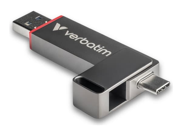 Dual QuickStick USB-A/C 3.2 Gen1 256 GB Grå