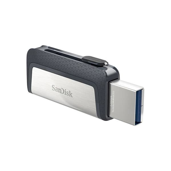 SANDISK Ultra Dual USB Flash Drive - 128GB - USB 3.1/USB-C - Grå