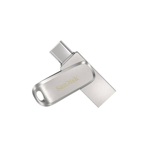 USB-nyckel - Sandisk - Ultra Dual Drive Luxe - 256 GB - USB-C - 150 MB/s Rostfritt stål