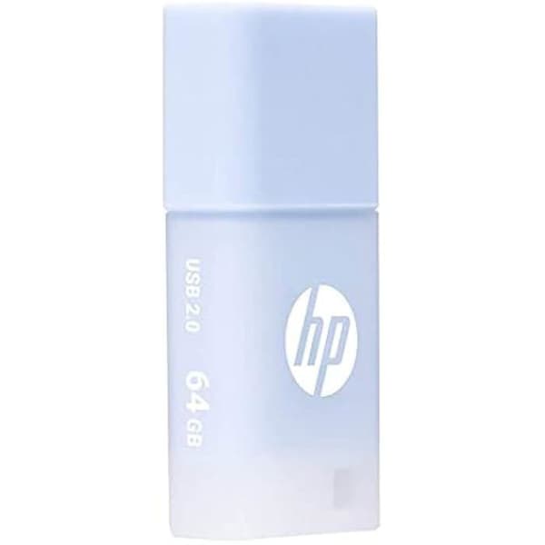 USB-nyckel - HP - v168 - 64 GB - USB 2.0 - Pastellblått - Hållbar design Blå