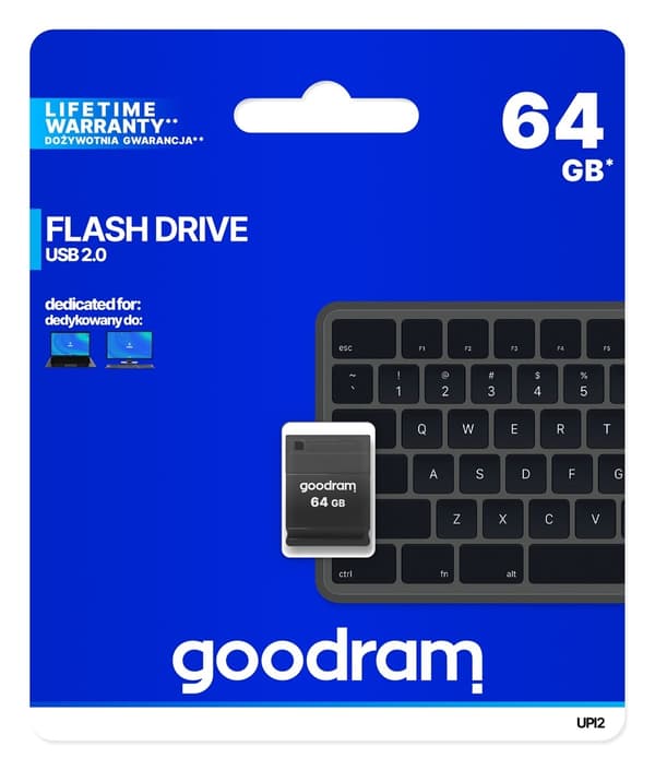 Goodram UPI2 USB-minne 64 GB USB Typ-A 2.0 Svart