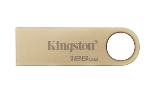 Kingston Technology DataTraveler 128GB 220MB/s Metal USB 3.2 Gen 1 SE9 G3 Guld