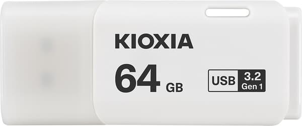 Kioxia TransMemory U301 USB-flashdrev 64 GB USB Type-A 3.2 Gen 1 (3.1 Gen 1) Hvid Hvid