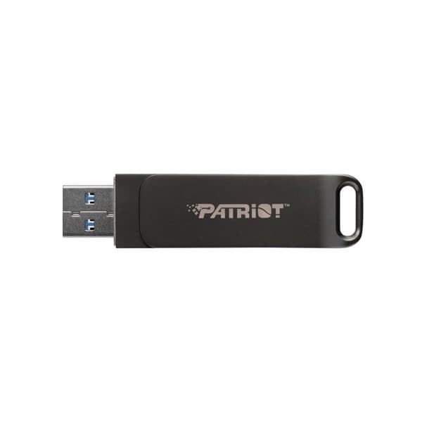 USB-minne PATRIOT Rage R550 1TB 100 MB/S USB A+C Vridbar Design (PE1TR550DSAD) Svart