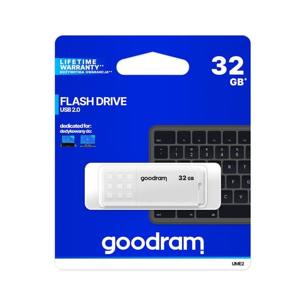 Goodram USB 2.0 32GB valkoinen pendrive Valkoinen