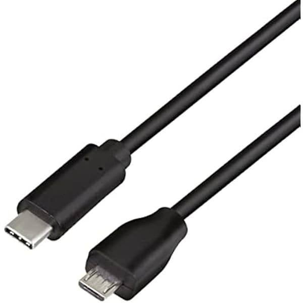 USB 2.0 Typ C till Micro-USB-kabel - LOGILINK - 0,5 m - Svart - 5V, 3A strömförsörjning - Hastighet upp till 480 Mbit/s
