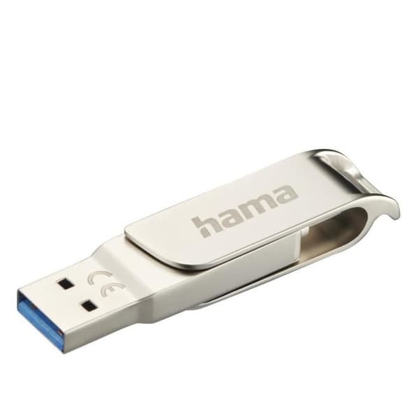 USB-minne - HAMA - C-Rotate Pro - 64GB - USB-C 3.1/3.0 - 70MB/s Silver