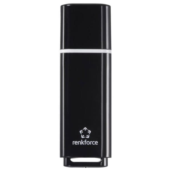 Renkforce RF-USBS-220 Retail USB-minne 128 GB Svart RF-6684360 USB 2.0