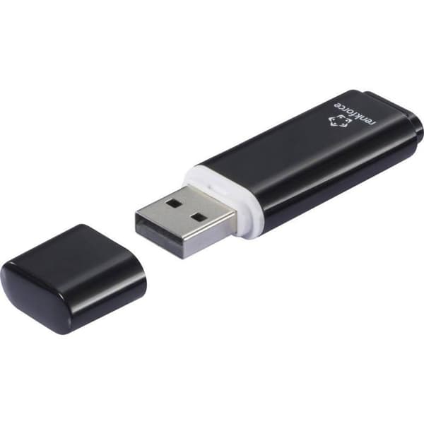 Renkforce RF-USBS-220 Retail USB-minne 128 GB Svart RF-6684360 USB 2.0