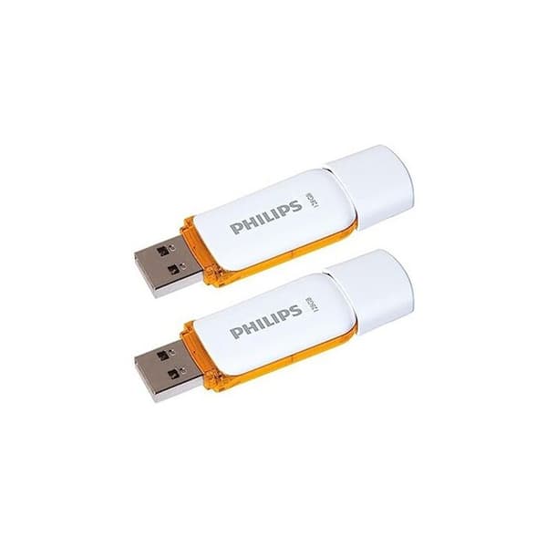 Paket med 2 - PHILIPS - Snow 2.0 - 128 GB - USB 2.0 - Läshastighet 15 MB/s