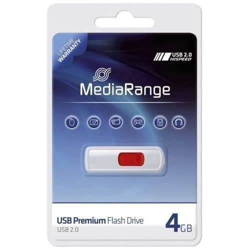 MEDIARANGE MR970 USB FLASHENHET Röd, Vit