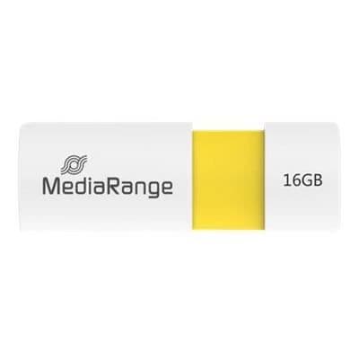 USB-nyckel - MEDIARANGE - MR972 - 16 GB - USB 2.0 - Vit Vit, Gul
