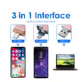 Miniatyrbild 5 av 5: Flerfunktionellt 64GB USB-minne med anslutning för iPhone, Samsung, Android och USB-enheter – Kryptering & OTG-stöd
