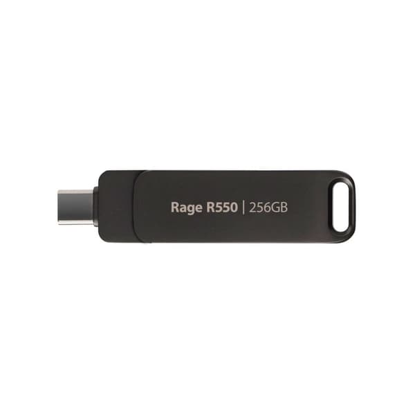 Patriot Rage R550 256 Gt Dual USB A+C, Alu, 100 Mt