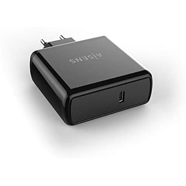 AISENS ASCH-1PD60-BK PD3.0 QC3.0 QC2.0 BC1.2 Apple 5V2.4A USB-C 60W Laddare Svart