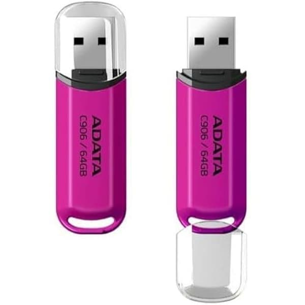 USB-nyckel - ADATA - C906 - 64 GB - Rosa - USB 2.0