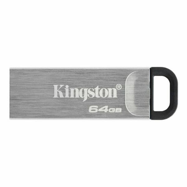 USB-stik Kingston DTKN/64GB Sort Sølvfarvet 64 GB Sølv