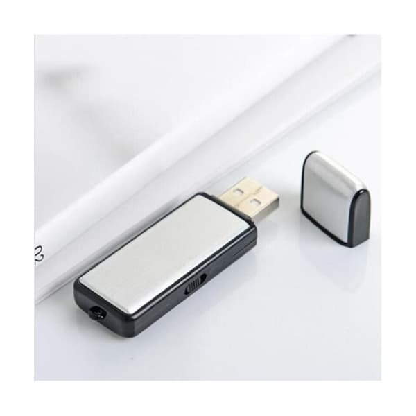 USB Röstinspelare 32G USB Minne Digital Röstinspelare Uppladdningsbar för Intervjuer Mötesinspelning på PC