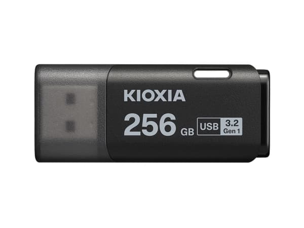 Kioxia TransMemory U301, 256 Gt, USB Type-A, 3.2 Gen 1 (3.1 Gen 1), korkki, 8 g, musta
