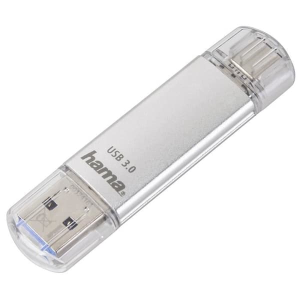 USB-nyckel - HAMA - C-Laeta - 128 GB - USB-C 3.1/3.0 - Hastighet på 40 MB/s Silver