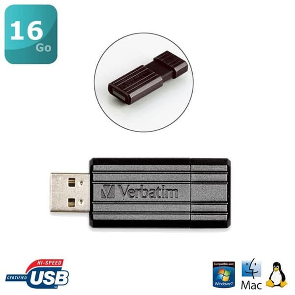 Verbatim Store'n'go PinStripe 16GB USB2.0 Svart