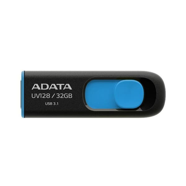 ADATA UV128 32GB USB 3.0 USB-minne Svart/Blå Svart, Blå